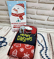 Подарочные новогодние носки женские 3 пары / Подарункові новорічні шкарпетки жіночі 3 пари