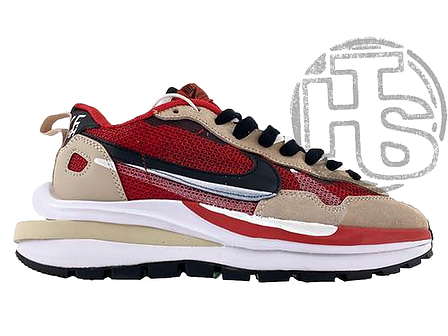 Жіночі кросівки Nike Sacai x Vapor Waffle Baige/Red ALL06417, фото 2