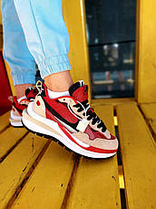 Жіночі кросівки Nike Sacai x Vapor Waffle Baige/Red ALL06417, фото 3