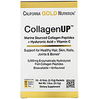 Пептиды морского коллагена, гиалуроновая кислота и витамин С (CollagenUp) 10 пакетиков