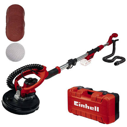 Акція! Набір акумуляторна Шліфмашина для стін і стелі Einhell TE-DW 18/225 Li - Solo + зарядний пристрій і акумулятор 18V 4,0 Ah, фото 1