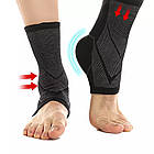 Бандаж на гомілковостоп еластичний спортивний Aolikes A-7137 1 шт., фото 9