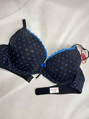 Бюстгальтер гладкий чорний MiaoMiao чашка В