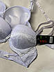 Бюстгальтери гладкий знизу на чашці мереживо YYG білий чашка У PushAp 66039-3, фото 3