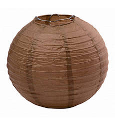 Підвісний китайський ліхтарик, колір коричневий, d-20 см