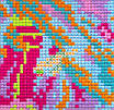 Набір для вишивання за нанесеною на канву схемою "Christmas lights". AIDA 14CT printed, 44*35 см, фото 8