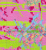 Набір для вишивання за нанесеною на канву схемою "Christmas lights". AIDA 14CT printed, 44*35 см, фото 7