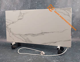 Підлоговий керамічний обігрівач Flyme 800 PW з програматором і ніжками, білий мармур