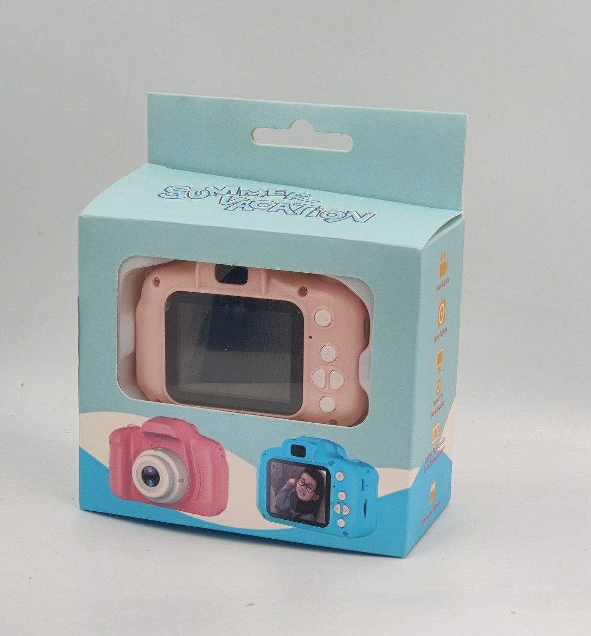 Протиударний цифровий дитячий фотоапарат іграшка 3в1, відеокамера для дітей GM14 фотокамера