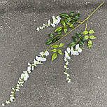 Гілка гліцинії звисають. Біла 120 см за 12 шт, фото 2