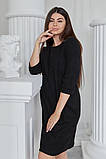 Гарна чорна сукня для вагітних і годуючих вільного крою з секретом для годування, 5132140-Ч, фото 4