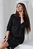 Гарна чорна сукня для вагітних і годуючих вільного крою з секретом для годування, 5132140-Ч, фото 7