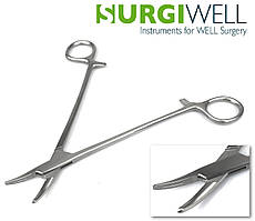 Голкотримач Mayo-Hegar зігнутий з жолобком, довжина 18 см ( И-10-18з )