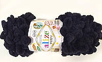 Пряжа для ручного вязания Alize Puffy цвет черный