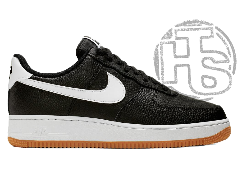 Чоловічі кросівки Nike Air Force 1 Low 07 Black White Gum (с мехом) CI0057-002