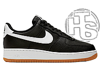 Мужские кроссовки Nike Air Force 1 Low 07 Black White Gum (с мехом) CI0057-002