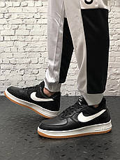 Чоловічі кросівки Nike Air Force 1 Low 07 Black White Gum (с мехом) CI0057-002, фото 3