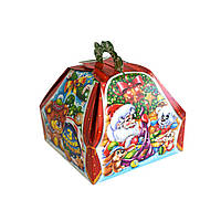 Новогодняя коробка Саквояж красный СвітПаперу для конфет 300 гр