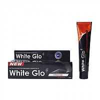 White Glo зубная паста 100гр отбеливающая с углем