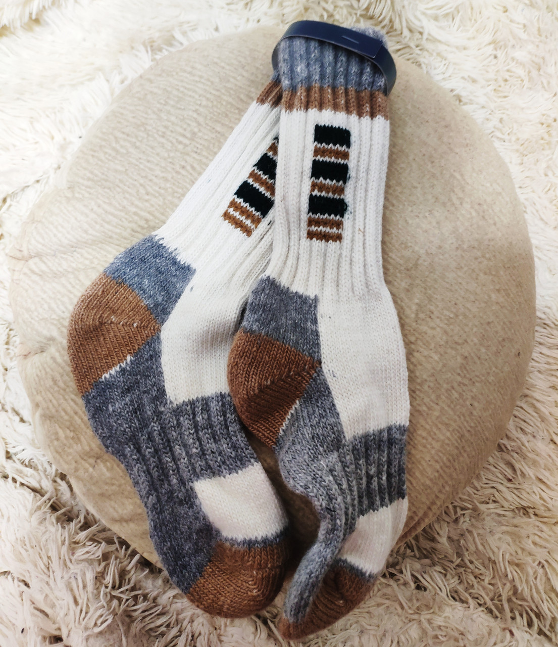 Натуральні трекінгові шкарпетки носки з тонкої м'якої вовни мериноса теплі Merino Wool чоловічі жіночі вовняні
