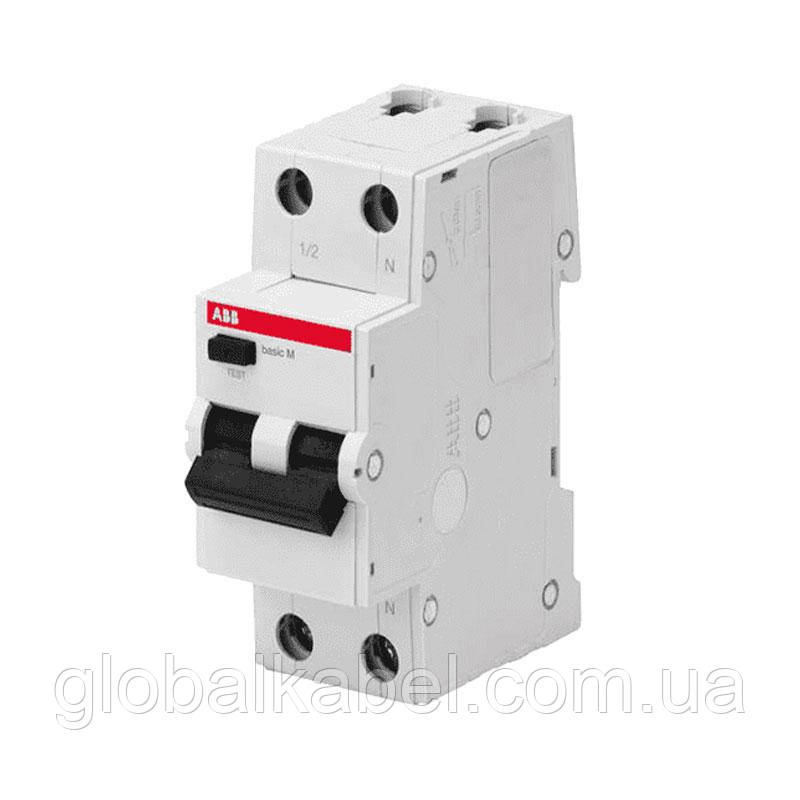 Диференціальний автоматичний вимикач 2P 32A 30 мА, ABB basic M, фото 1
