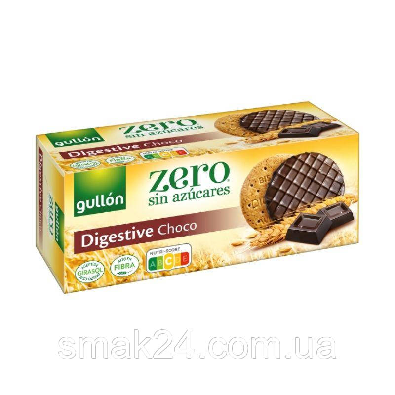 Печиво БЕЗ САХАРА із шоколадом Gullon Digestive chocolate Zero Іспанія 270г