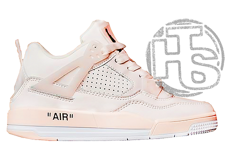 Дитячі кросівки Nike Jordan 4 Off-White Beige K0010, фото 1