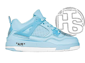 Дитячі кросівки Nike Jordan 4 Off-White Blue K0011