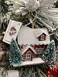 Будиночки червоні в снігу 12cm Goodwill (ціна за 1 фут), фото 2