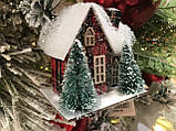 Будиночки червоні в снігу 12cm Goodwill (ціна за 1 штуку), фото 9