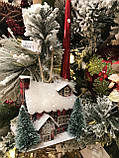 Будиночки червоні в снігу 12cm Goodwill (ціна за 1 штуку), фото 8