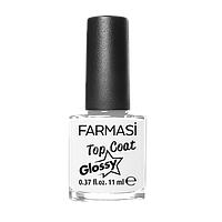 Покриття для нігтів з глянцевим ефектом Top Coat Glossy Farmasi