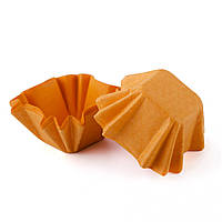 Паперова форма для цукерок квадратна (20х20) помаранчева (100 шт)