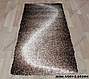 Ворсистий килим shaggy Маджести Зигзаг, бежевий з коричневим т., фото 2