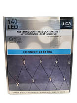 Гірлянда 2х2 м. "Сітка" "Luca Lighting", колір теплий білий, фото 4