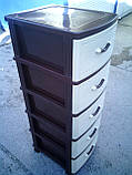 Пластиковий комод на 5 ящиків виробництва Україна, фото 10