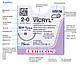 Вікрил Плюс (Vicryl Plus) 5/0, довжина 70см, кол. голка 17мм VCP303H, фото 4