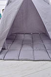 Палатка Вігвам Для Хлопчика Повний комплект Однотонний Сірий, Підвіска місяць в подарунок NEW, фото 4
