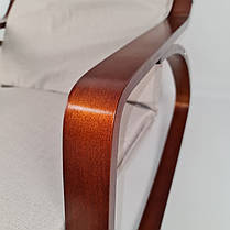 Крісло гойдалка Avko ARC003 Walnut Beige, фото 4