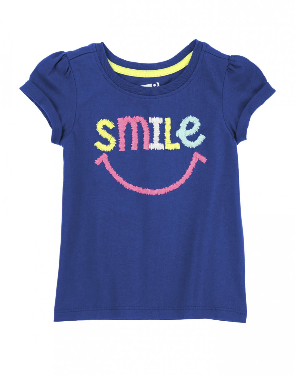 Дитяча футболка для дівчинки Smile на 5 років зріст 106-114 см