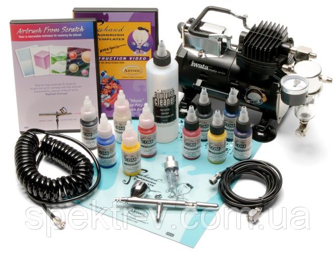 Професійний набір для аерографії IW200 Iwata Deluxe Airbrush Kit (с Eclipse HP-CS)