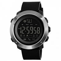 Спортивний годинник Skmei 1287 Large Smart міцні Чорні з сріблястим