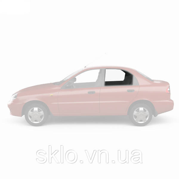 Бокове скло Daewoo Lanos/Sens (97-) Заднє Дверне опускне Ліве (Деу Ланос/Сенс)