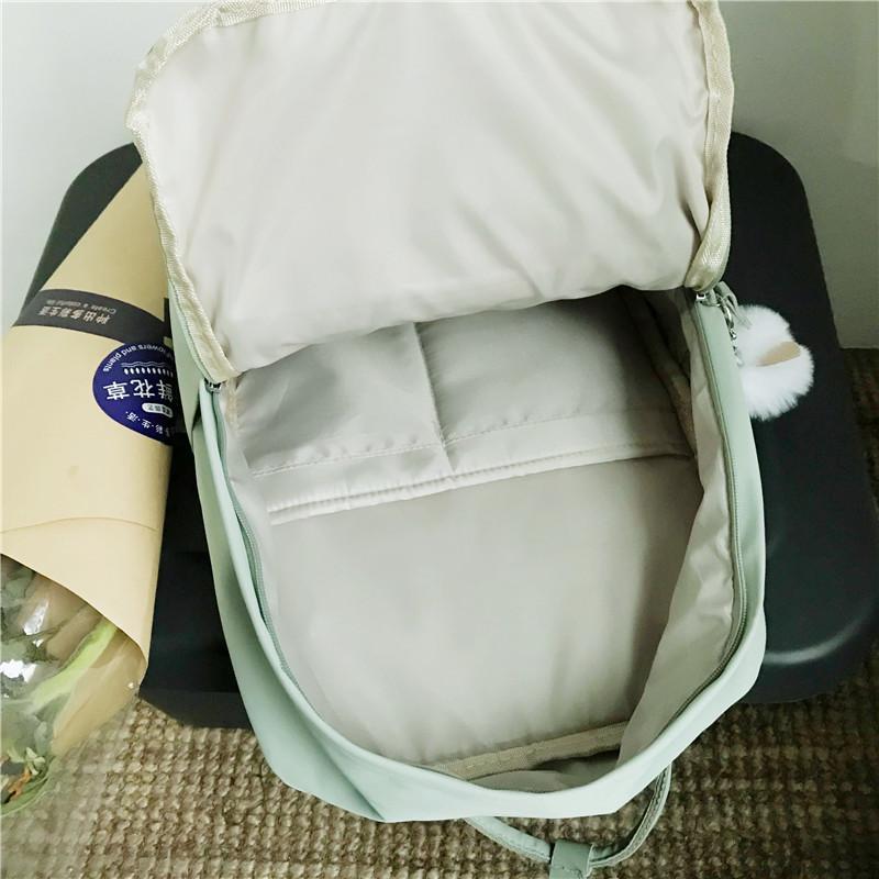 Сумка рюкзак для девочки подростка школьный стильный водонепроницаемый в стиле Канкен черный с брелком. - фото 10 - id-p1519071845