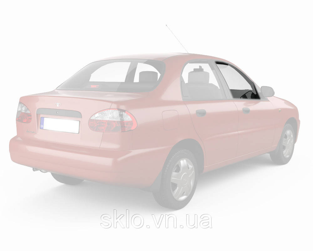 Бокове скло Daewoo Lanos/Sens (97-) Переднє Дверне опускне Праве (Деу Ланос/Сенс)