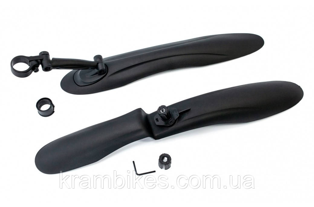 Крила вело комплект 24"-29" BRAVVOS FL-628 Чорний