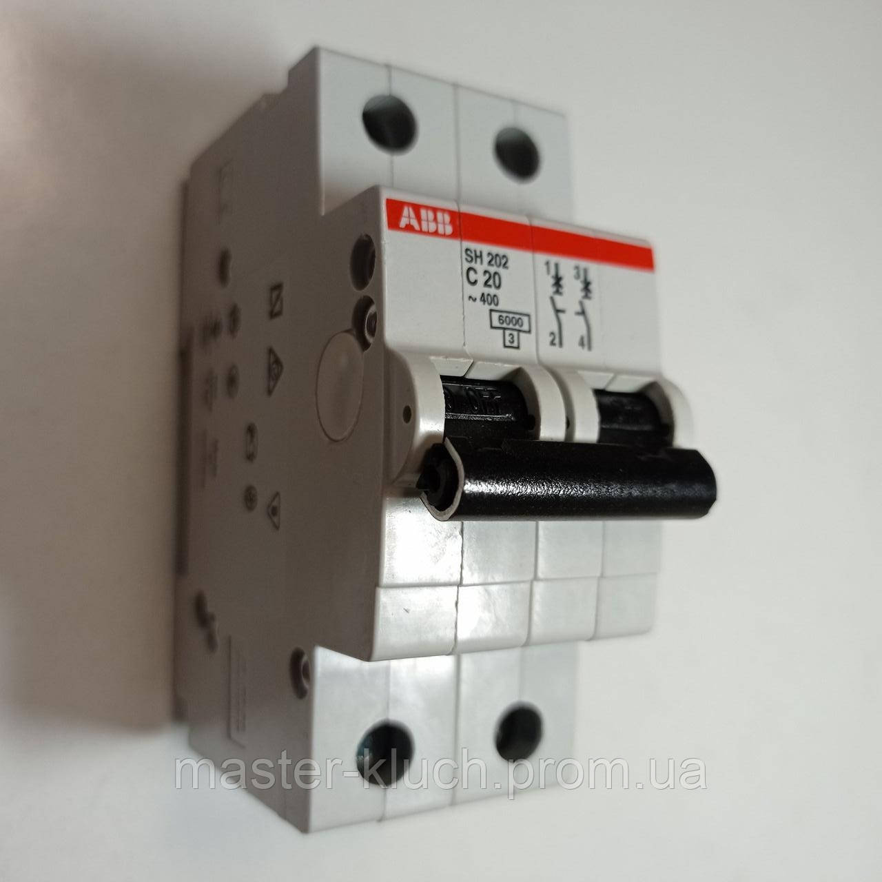 Автоматический выключатель АВВ 20А SH202 С20 - фото 6 - id-p5720438