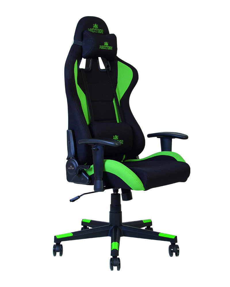Крісло геймерське Hexter Ml R1D tilt  PL70 тканина Fab-01 black/green FR (ТМ Новий Стиль)