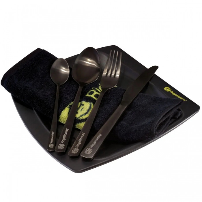 Набір посуду RidgeMonkey SQ DLX Plate Set Large, фото 1