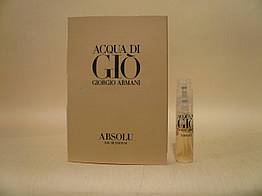 Giorgio Armani — Acqua Di Gio Absolu (2018) — Парфумована вода 2,4 мл (пробник)